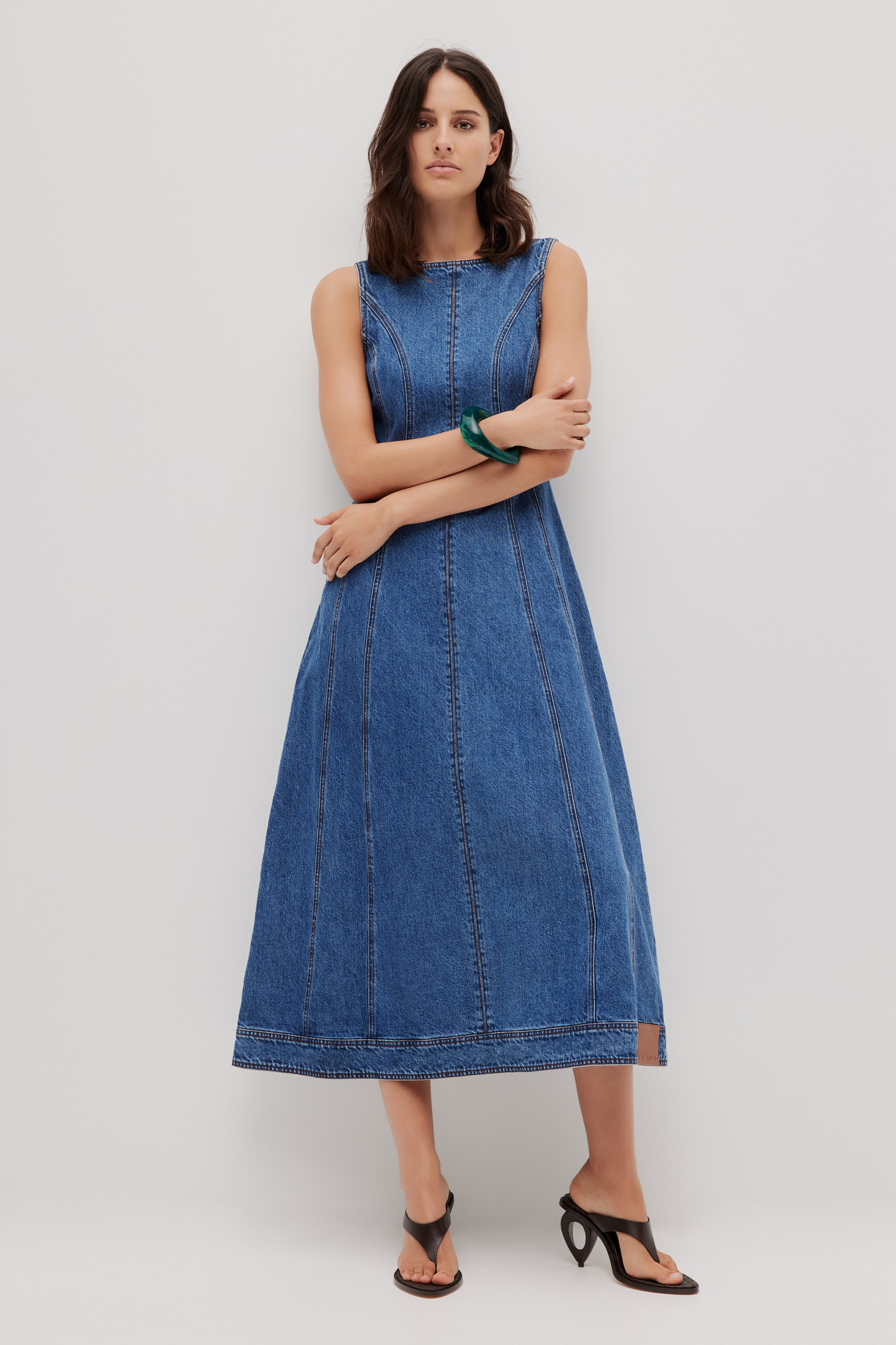 Zella Denim Midi Dress | aje. (Australia and New Zealand)