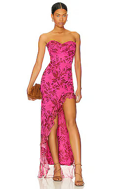 Amanda Uprichard Eden Gown in Ella Print from Revolve.com | Revolve Clothing (Global)