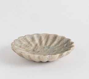 Scallop Marble Tray | Pottery Barn CA