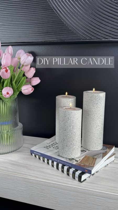 DIY Candle Pillars. I LOVE how these turned out. They were incredibly easy and cost me less than $11 for the trio! 

Candle Holder | Home Decor | Candle | Easy DIY | DIY 

#LTKFindsUnder50 #LTKVideo #LTKHome
