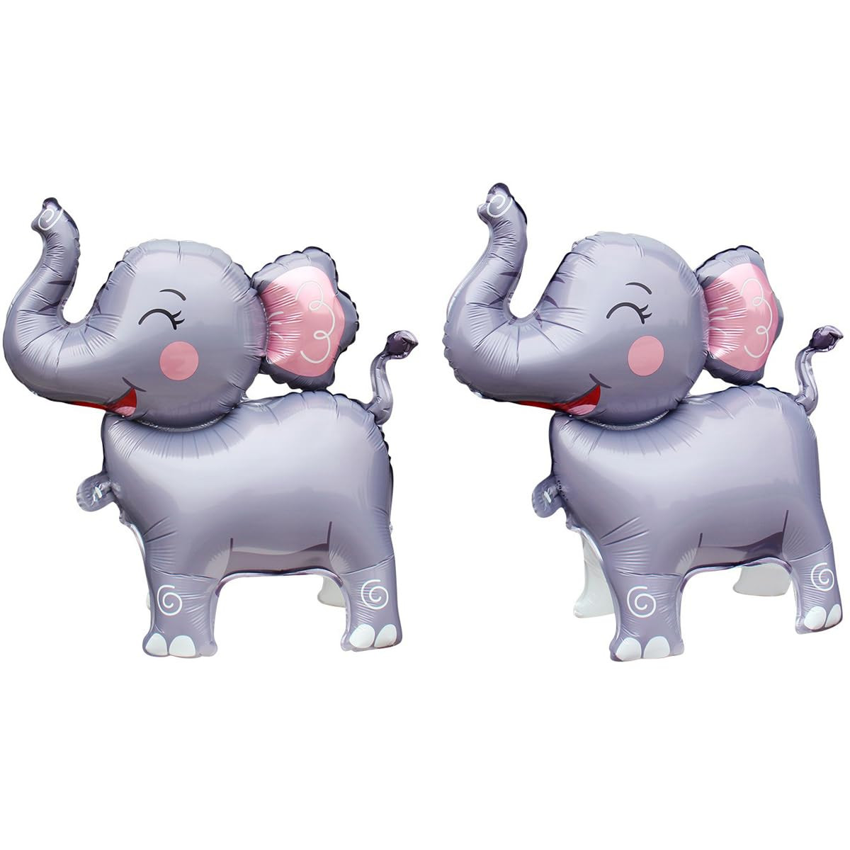 Elephant Balloons Elephant Foil Birthday Balloon 3D Elephant Balloon Animal Theme Balloon Childre... | Amazon (US)