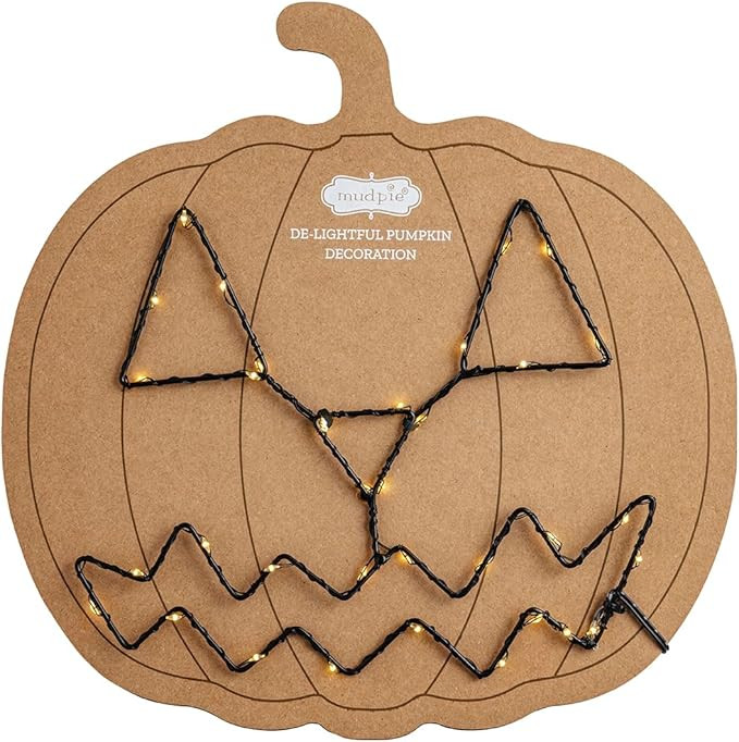 Mud Pie Pumpkin Light Up Decorating Kit, Jack-o-Lantern | Amazon (US)