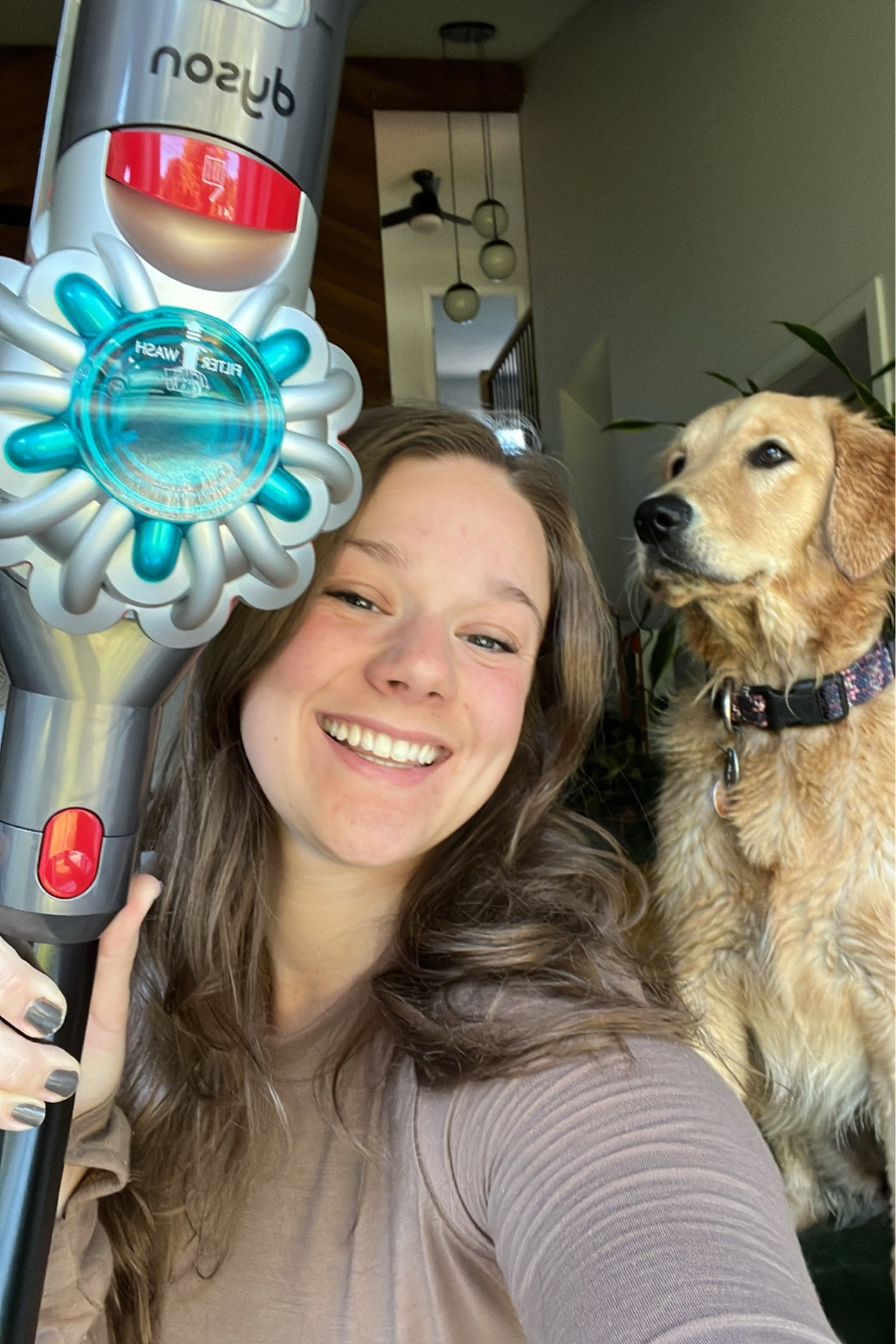 Who says having a dog means sacrificing a clean home? Not this dog mom! 🐶🐶With my 
@Dyson V8 Absolute, cleaning up pet hair has never been easier. This lightweight, cordless vacuum is 
engineered for homes with pets and even detangles wrapped hair as I clean. Plus, it's Canada's #1 
Vacuum brand for 10 years in a row! 
From carpets to hard floors, this vacuum cleans it all. And the best part? It converts to a handheld for 
cleaning cars, stairs, and upholstery. Say goodbye to pet hair and hello to a clean home!
#Dyson #Liketkit @shop.ltk https://liketk.it/4ieKz


#LTKhome