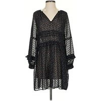 Zara Basic Casual Dress - Popover: Black Polka Dots Pattern Dresses - Used - Size Small | ThredUp (US)