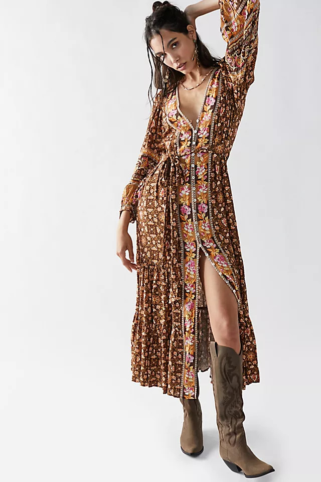 Madame Peacock Button Through Gown | Free People (Global - UK&FR Excluded)
