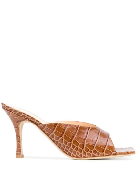 Eckige 100mm Pantoletten | Farfetch (DE)