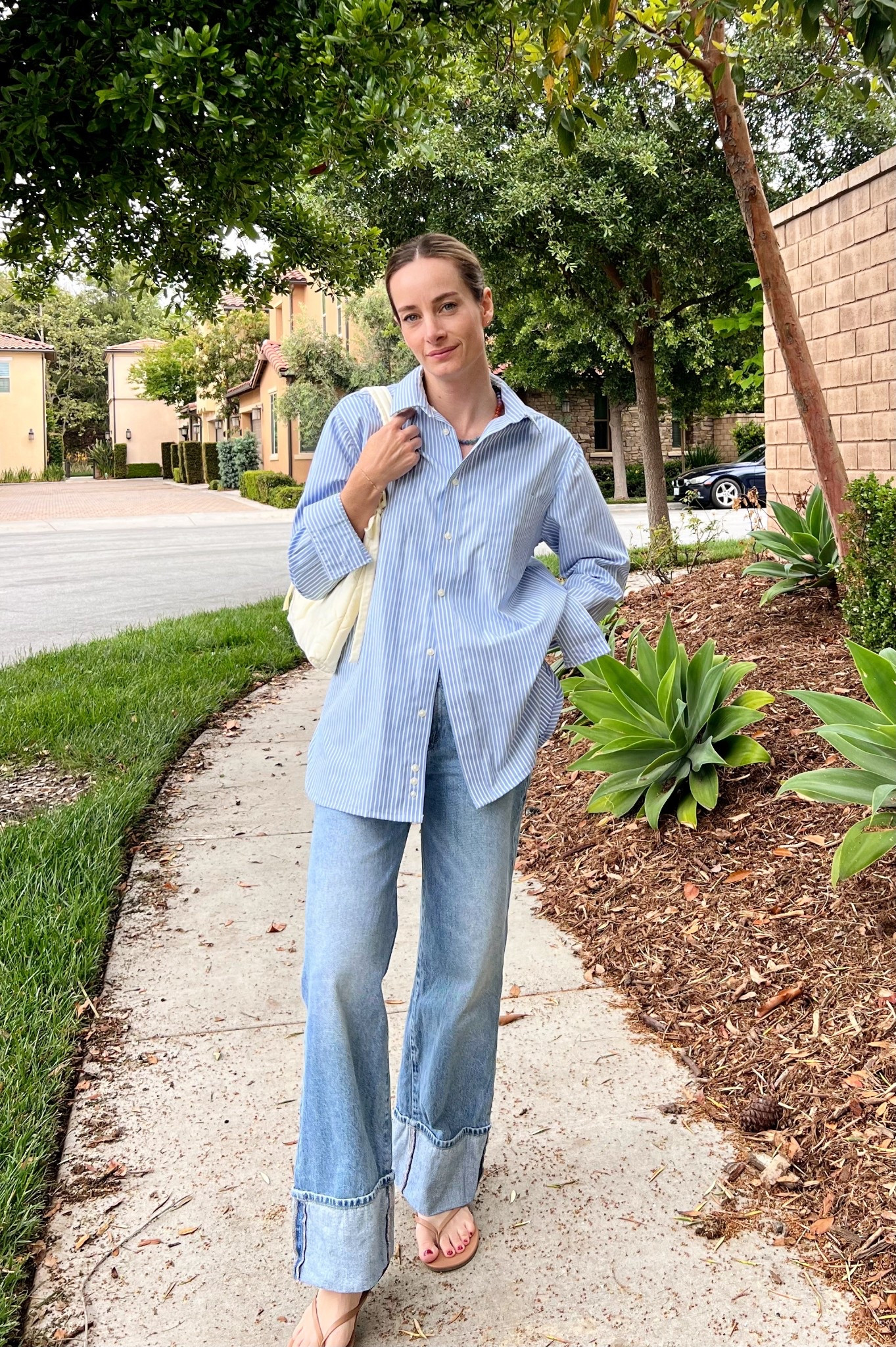 Obsessed with this necklace and these sandals! Amazing deals! 