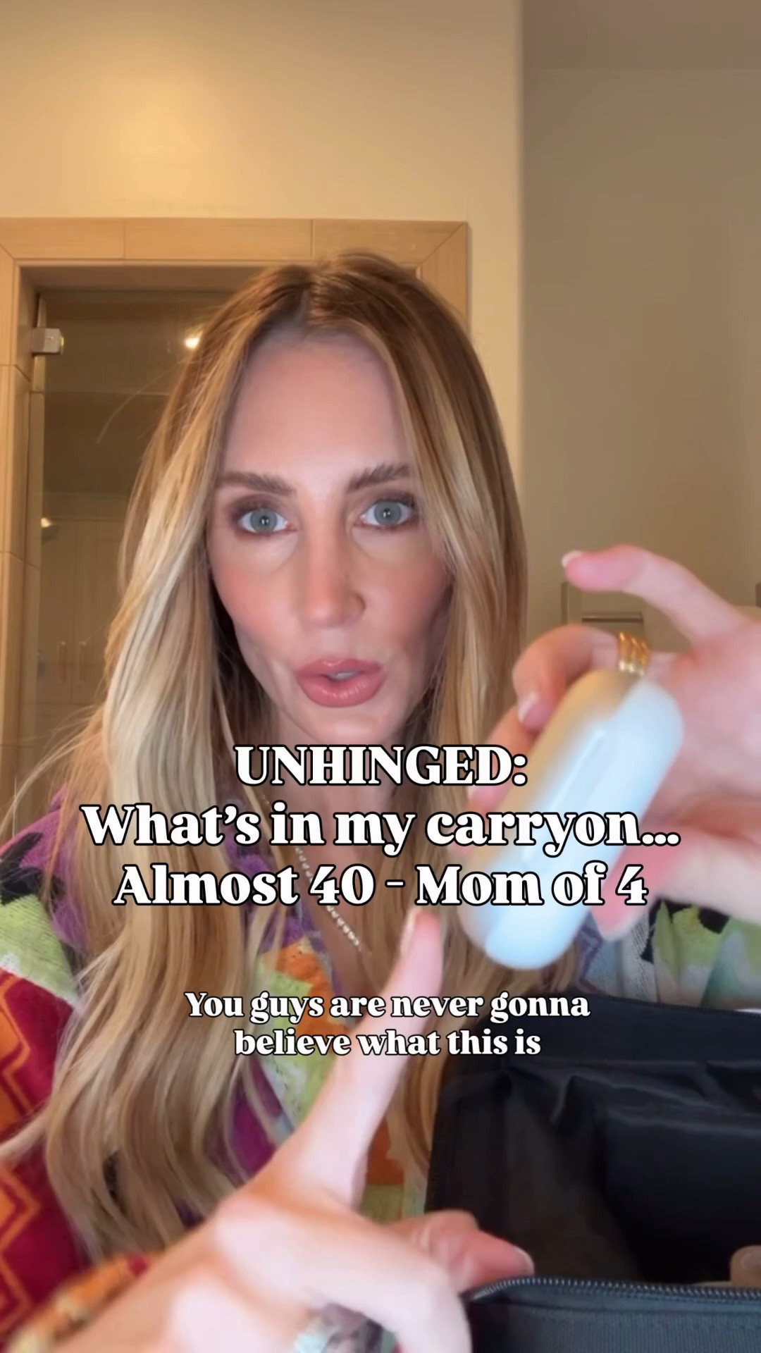 what’s in my carry on… unhinged, almost 40, mom 4 edition