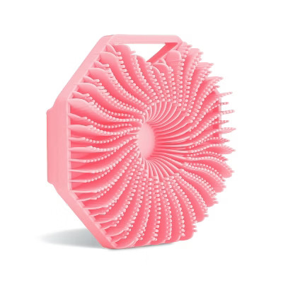 Sud Scrub Silicone Body Scrubber, Exfoliating Body Scrubber for Sensitive Skin, Shower Scrubber for Body, Pink | Target