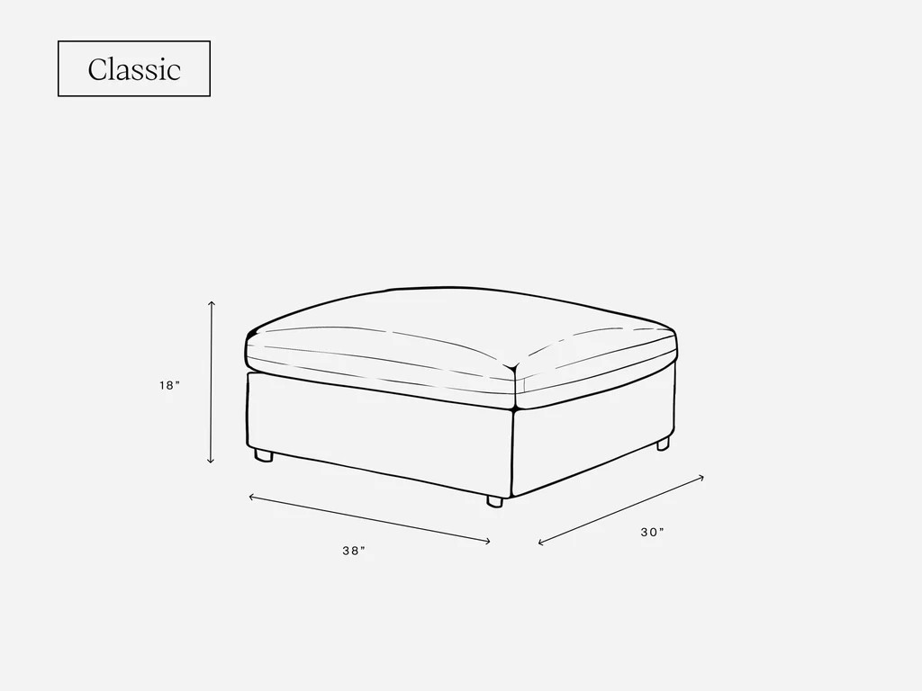 Extra-Deep Modular Ottoman | 7th Avenue
