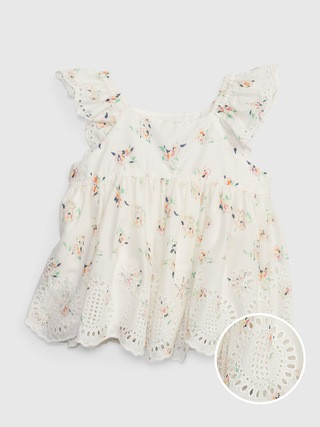 Baby Floral Eyelet Top | Gap (US)