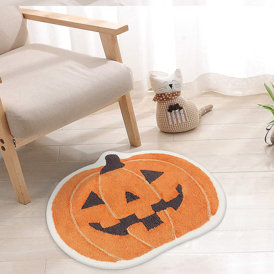 Haunted Living Orange Indoor Mat | Lowe's