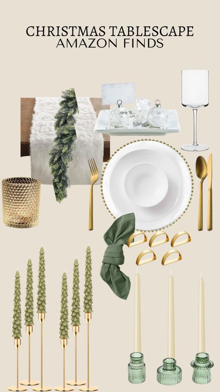 LOVING this neutral green tablescape! The tree candles 😍😍 all items are from Amazon and arrive in time for Christmas!


Christmas tablescape, Christmas decor, Christmas place setting, Furry runner, garland, table runner, place setting, napkins, table design, tapered candles, candle holders, votives, flatware, silverware, wine glasses, name card holders, place cards, holiday designs 

#LTKhome #LTKHoliday #LTKparties
