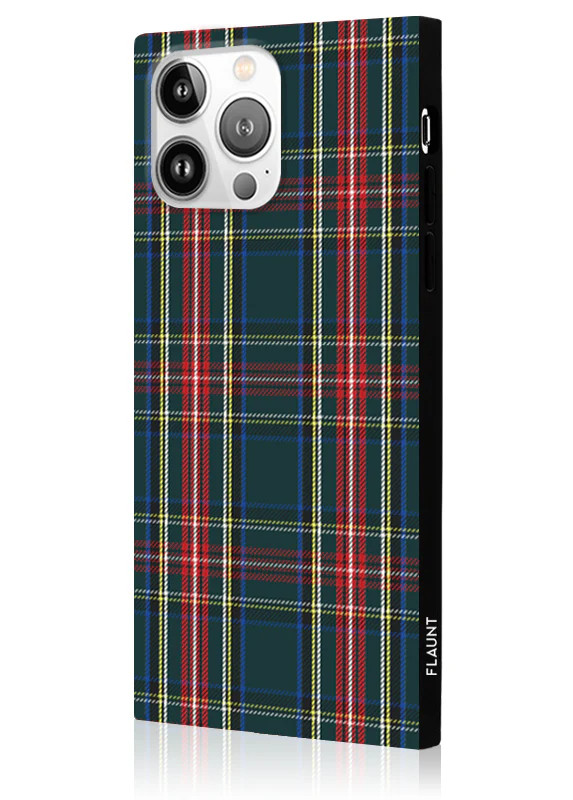 SQUARE® Green Plaid iPhone Case | FLAUNT