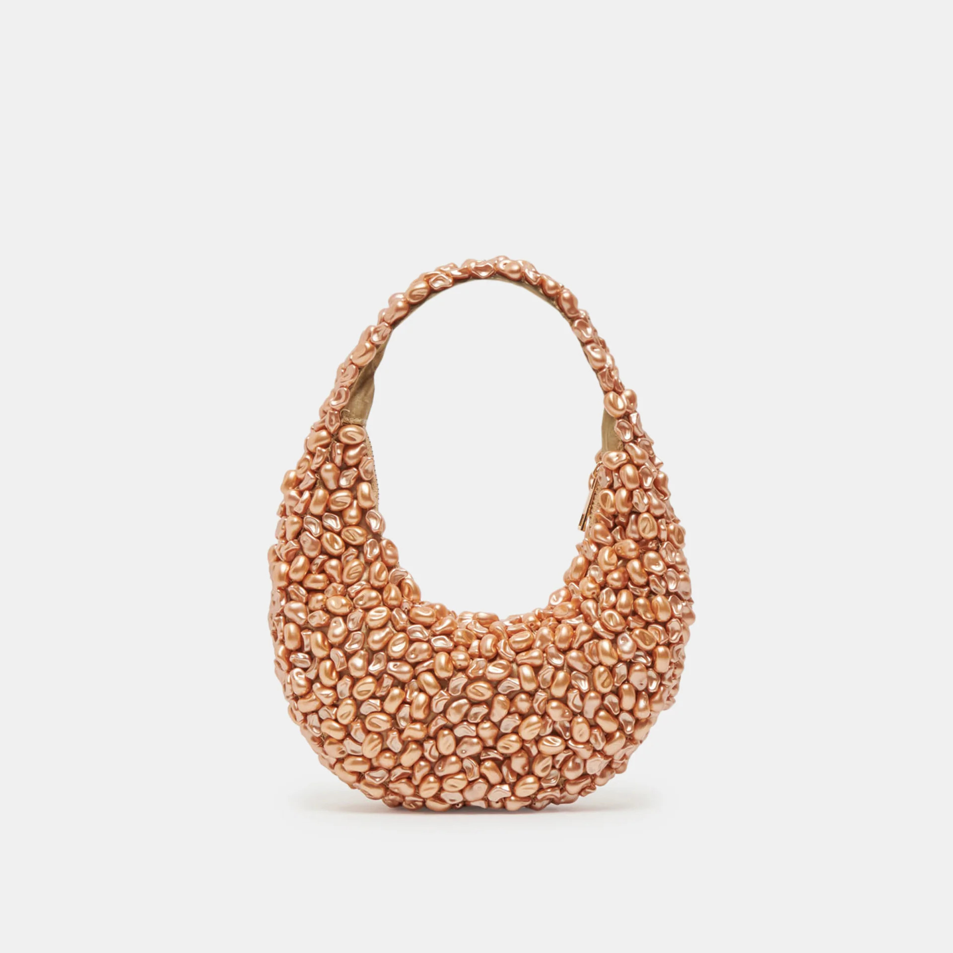PEARLA SHOULDER BAG GOLD FAUX PEARL | DolceVita.com