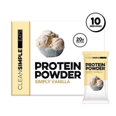 Clean Simple Eats Protein Powder Sticks - Simply Vanilla - 11.6oz/10ct | Target
