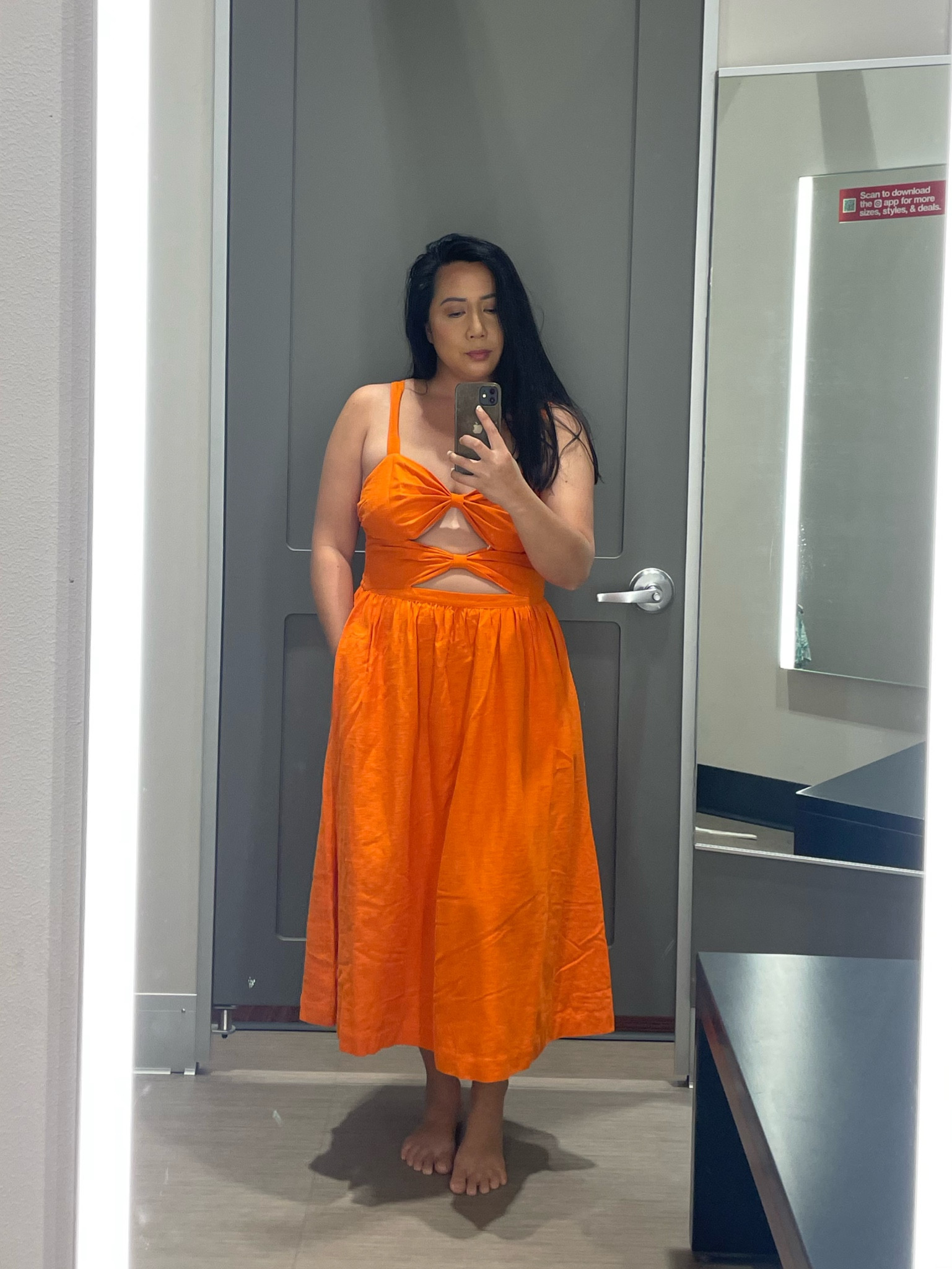 Looking for the perfect summer dress that flatters your midsize figure? Check out this stunning orange dress with front cutouts, a playful bow, billowy skirt, and mid-length hemline. Get ready to turn heads and soak up the sun in style! ☀️🍊 #SummerStyle #MidSizeFashion #DressGoals

#LTKtravel #LTKcurves #LTKSeasonal
