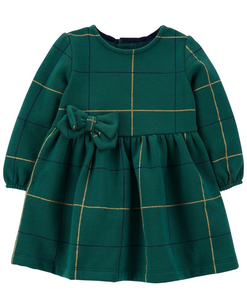 Plaid Holiday Cozy Fleece Dress | Carter's