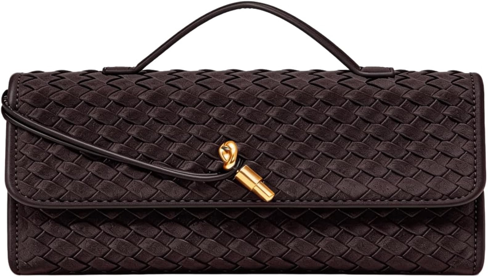 JYG Suede Woven Handbag for Women Trendy Evening Shoulder Bag Casual Clutch Purse Crossbody Satch... | Amazon (US)