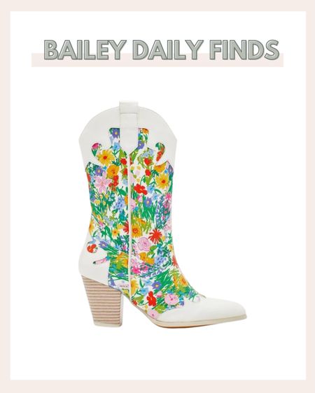 Obsessed with these floral cowboy boots! I can't wait for mine to come in. I ordered the 7. 70% off right now

#LTKunder100 #LTKshoecrush #LTKFind