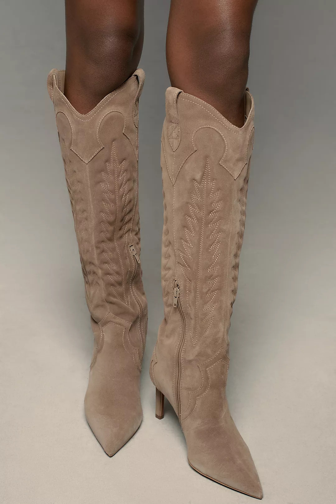 By Anthropologie Suede Western Boots | Anthropologie (US)