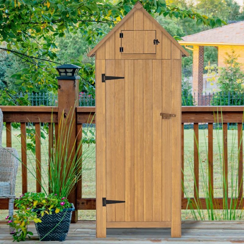 Garden 3 ft. W x 2 ft. D Solid Wood Tool Shed | Wayfair North America