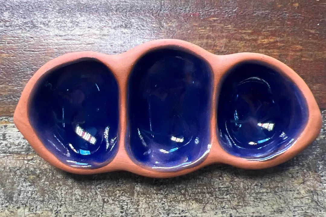 Three-pod Dish in Midnight Plum - Etsy | Etsy (US)