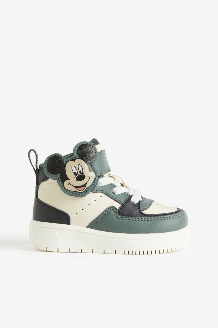 High Tops - Green/Mickey Mouse - Kids | H&M US | H&M (US + CA)