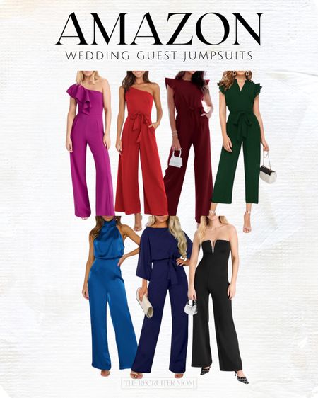 Wedding Guest Jumpsuits  

Hot pink jumpsuit  red jumpsuit   Green jumpsuit  blue jumpsuit  style guide  wedding  wedding guest 

#LTKstyletip #LTKparties #LTKSeasonal