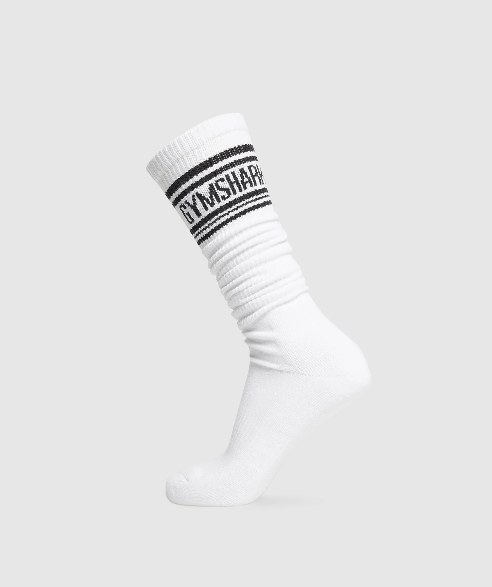 Gymshark Long Stripe Socks - White | Gymshark US