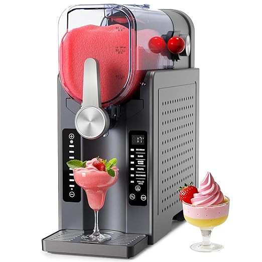 Slushie Machine No Ice Needed: Soft Serve Ice Cream Machine,Slushy Machine for Home with 6 Preset... | Amazon (US)