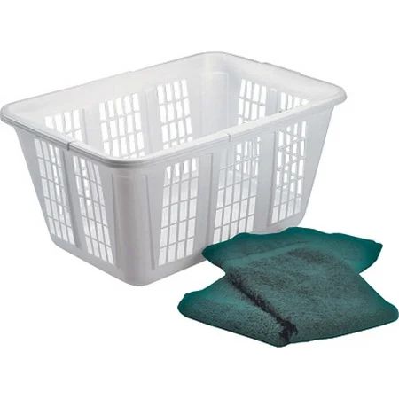 1pk Rubbermaid Home 2965-85-WHT 1 1/4 Bu White Laundry Basket (Case of 8) | Walmart (US)