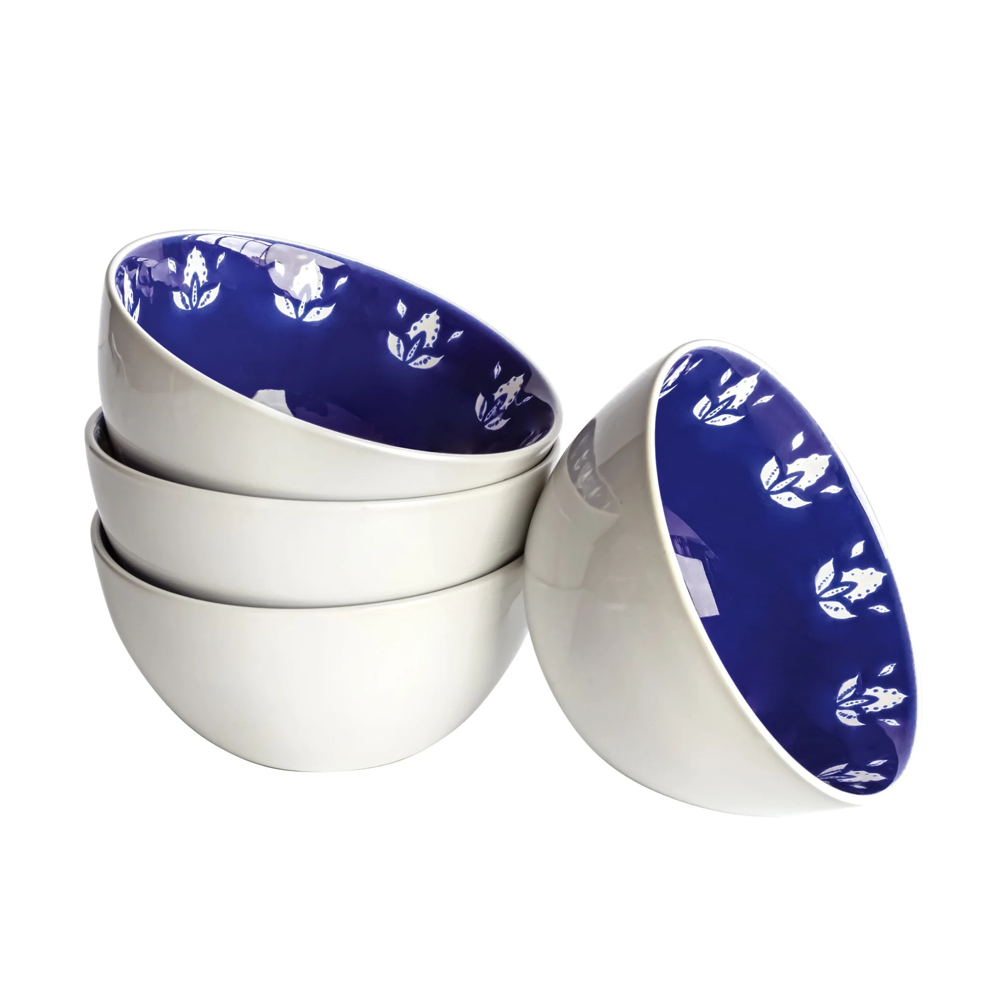 Sofia Home 4 Pack Indigo Stoneware Round Bowls by Sofia Vergara | Walmart (US)