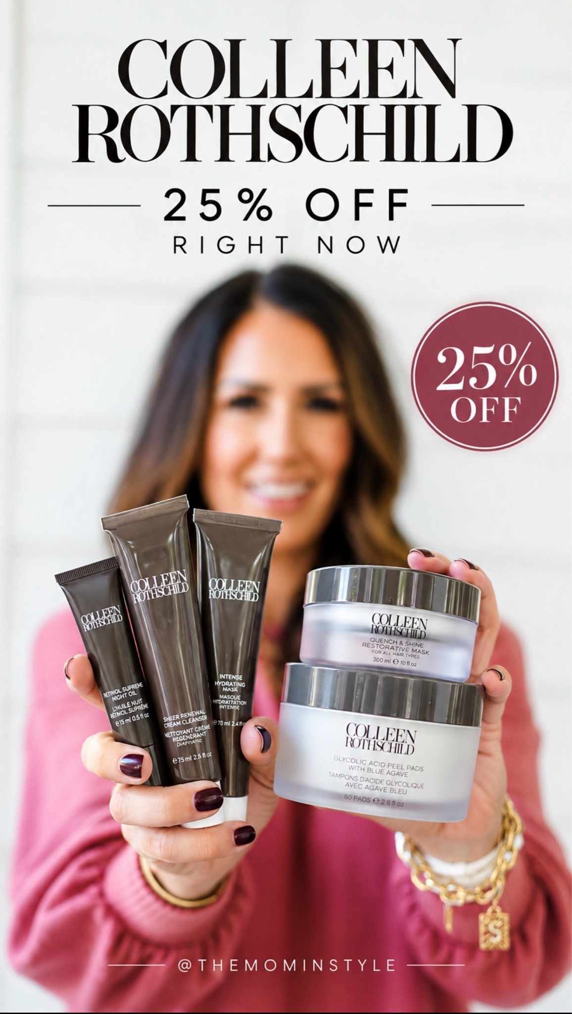 25% off Sitewide 
@Colleen Rothschild
