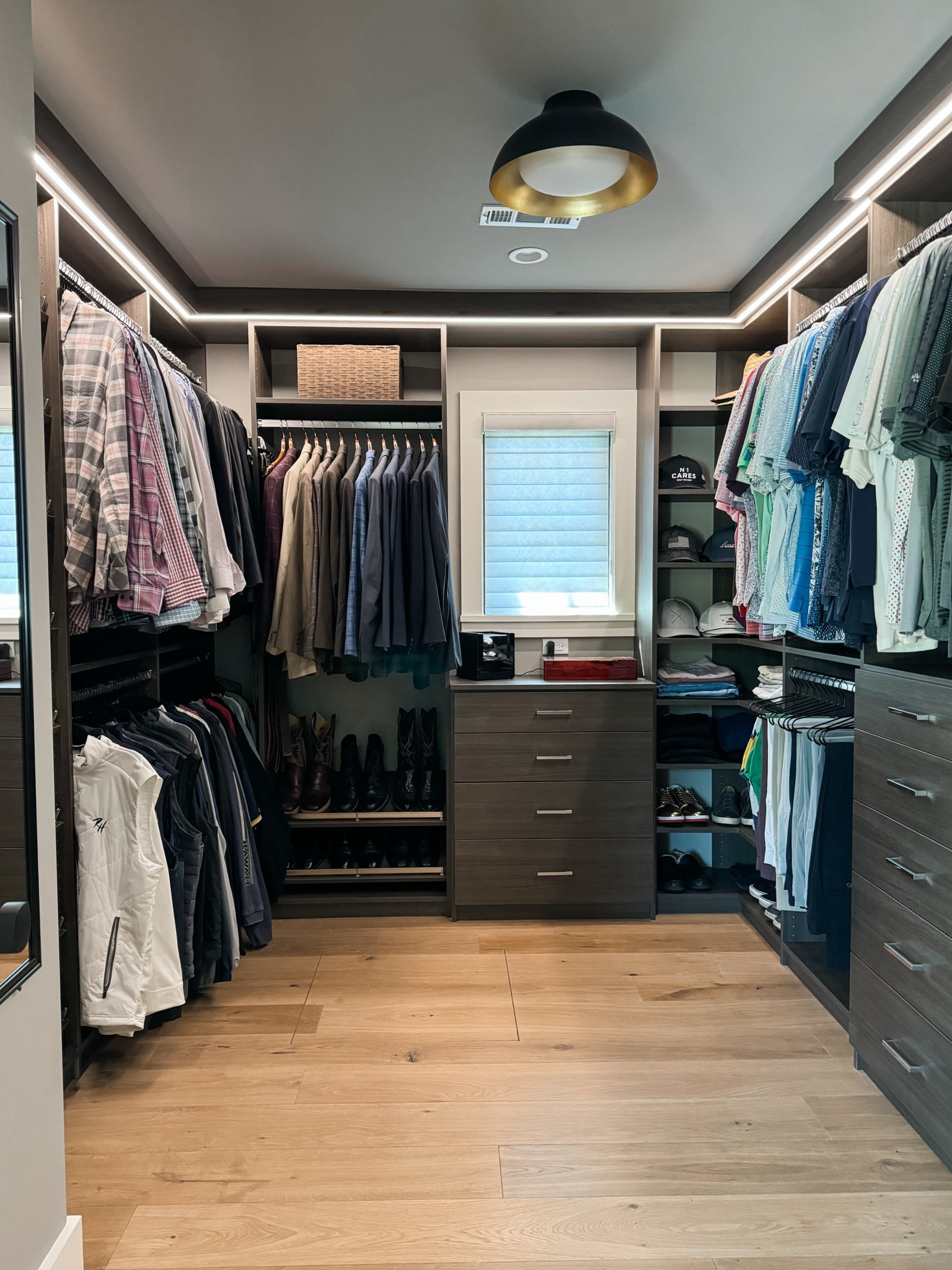 Wrapped up this closet for him last week by updating ALL the hangers! And on a budget! I purchase the shirt and pant hangers from Target and the suit hangers from Amazon. Looks amazing! More close-ups soon! 

#LTKSaleAlert #LTKHome