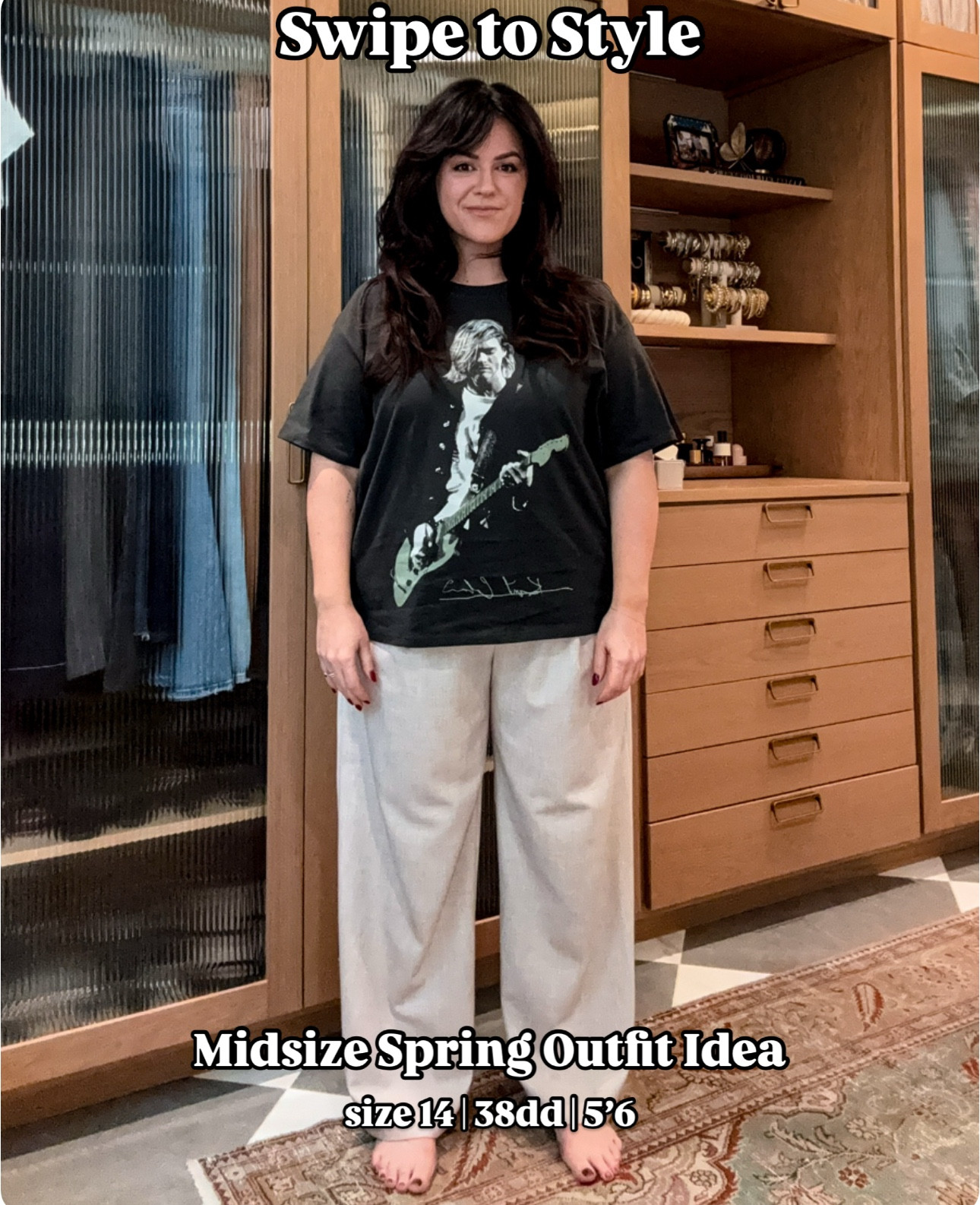 👈🏼Slide to style this midsize spring outfit 

Save for later so you can reference when you are stuck putting an outfit together. 

#LTKStyleTip #LTKSeasonal #LTKMidsize