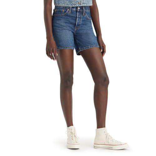 Levi's Women's 501 Mid Thigh Short, (New) Pleased to Meet You, 30 | Amazon (US)