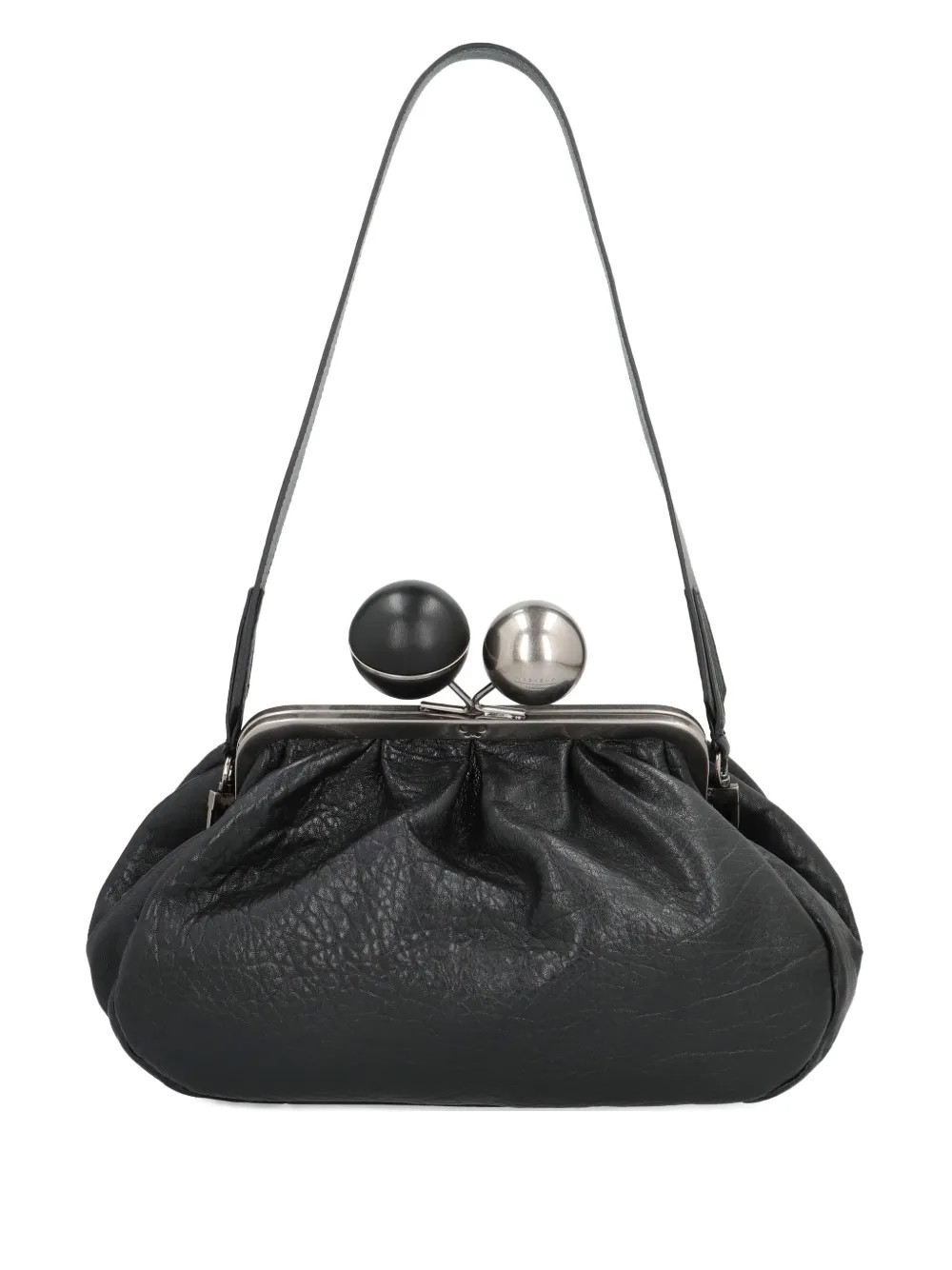 Weekend Max Mara ball-embellished frame clutch bag - Black | Farfetch Global