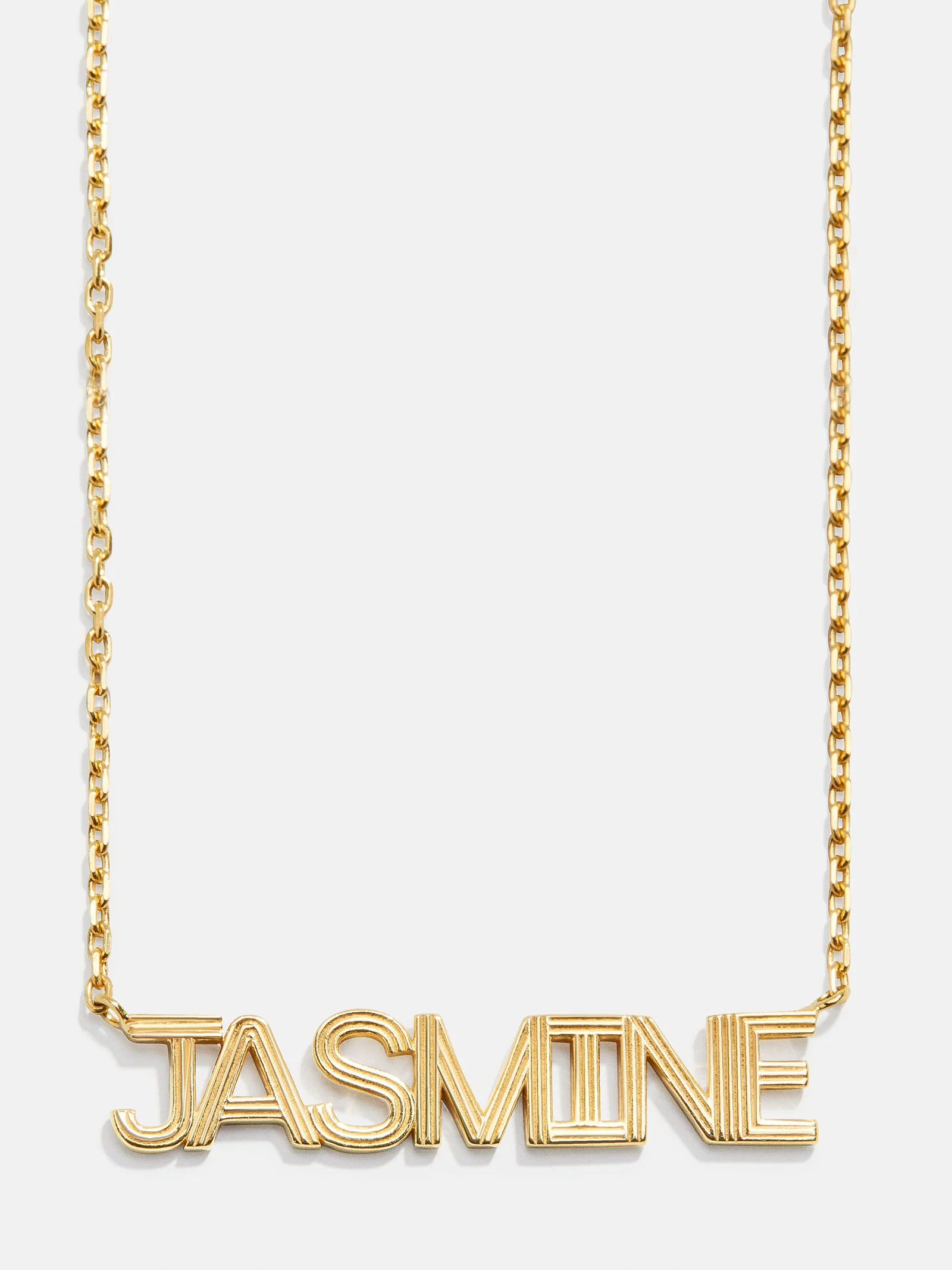 18K Gold Etched Nameplate Necklace | BaubleBar (US)