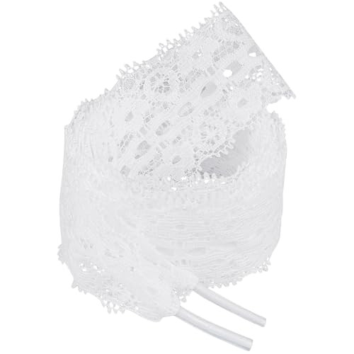 Endoto 3CM Lace Shoe Laces for Sneakers Wide Shoelaces Strings Custom for Women Girls(Color:White,Size:36Inch) | Amazon (US)