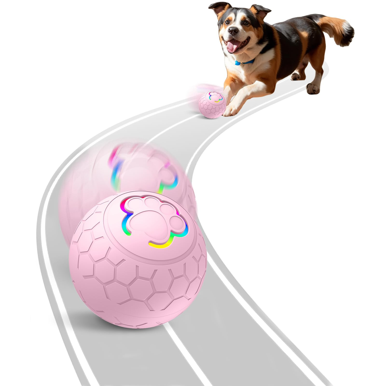 Smart Interactive Dog Toys Ball, Auto Bouncing Rotating Ball, Moving Pet Toys for Dogs 20 lbs (Si... | Amazon (US)