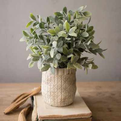 11.5'' Faux Eucalyptus Plant in Ceramic Pot | Wayfair North America