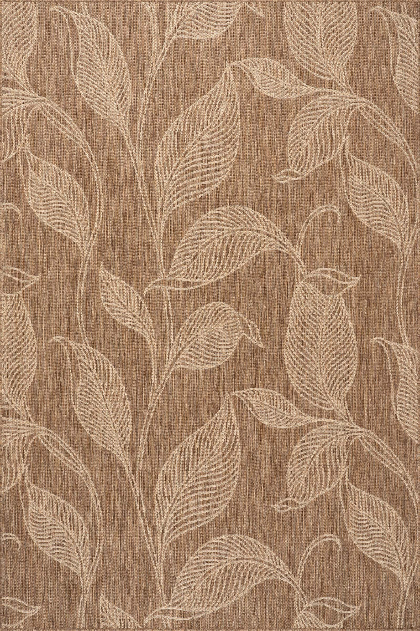 Color: Light BrownSerelith Floral Indoor/Outdoor Rug | Light Brown Light Brown swatchShape: Recta... | Rugs USA