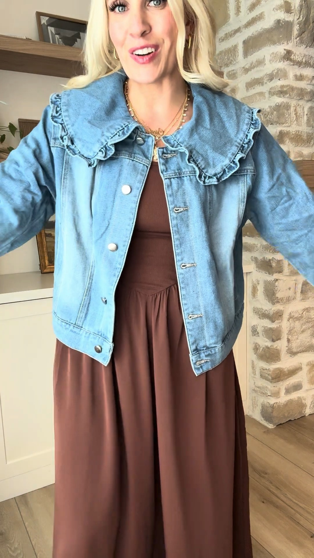 Amazon outfit! Love this new denim jacket! Size medium in the jacket & dress 

#LTKStyleTip #LTKFindsUnder100 #LTKFindsUnder50