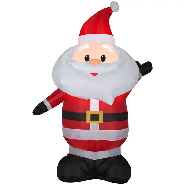 Holiday Time 4ft Santa Inflatable | Walmart (US)