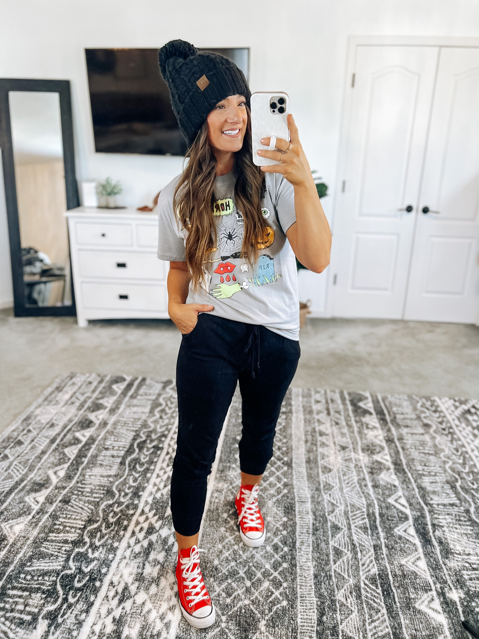 Sharing another way to wear this fun Halloween graphic! Only $10! 

#LTKstyletip #LTKfindsunder50 #LTKHalloween