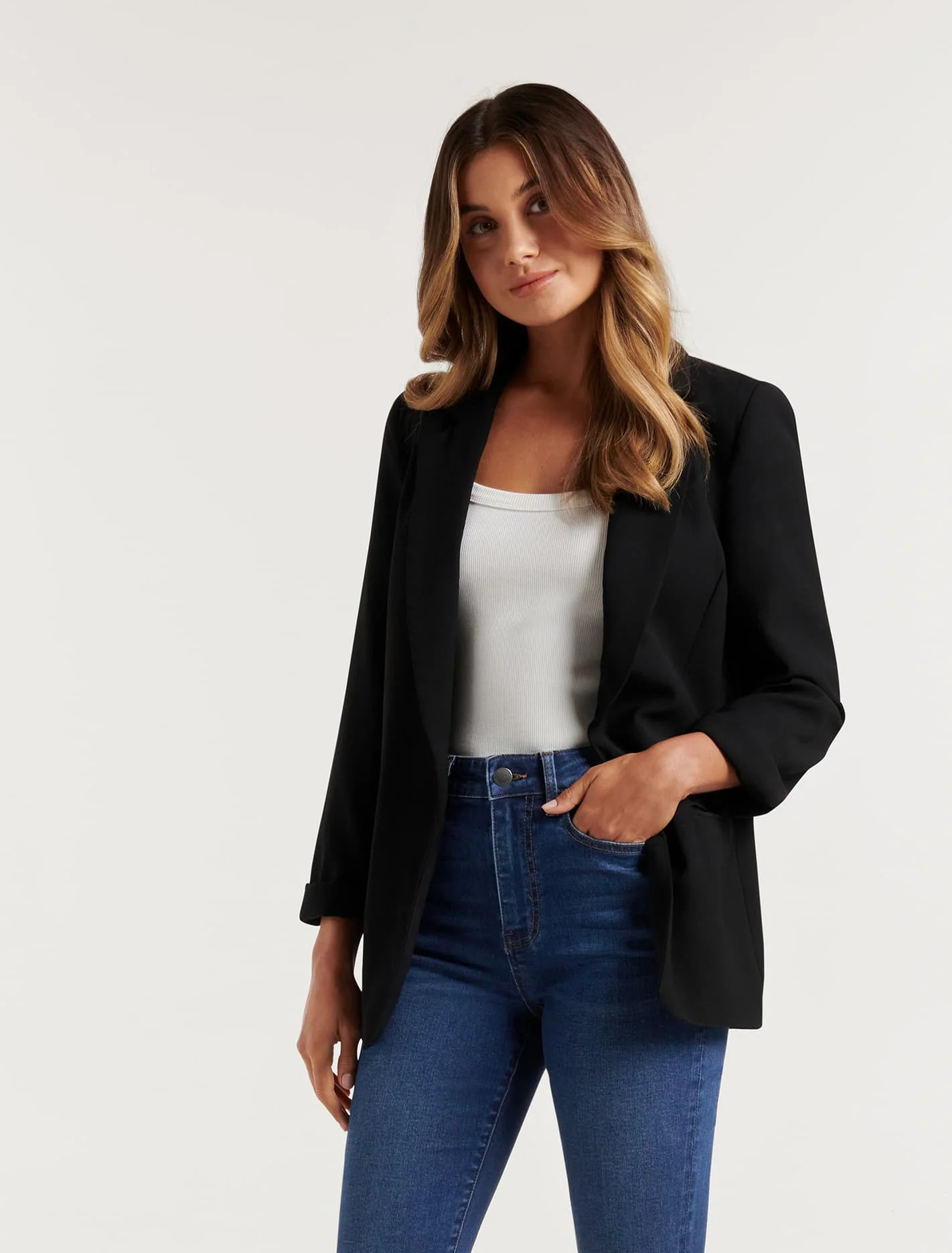 Ella Boyfriend Blazer | Ever New (CA)
