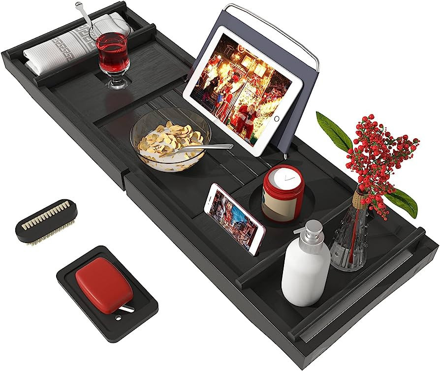 Bath Caddy Tray for Bathtub - Bamboo Amazon finds amazon deals amazon sales | Amazon (US)