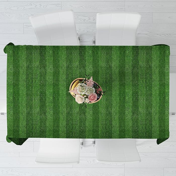 Football Field Grass Tablecloth Football Field with Grass Texture Table Cover for Birthday Game D... | Amazon (US)