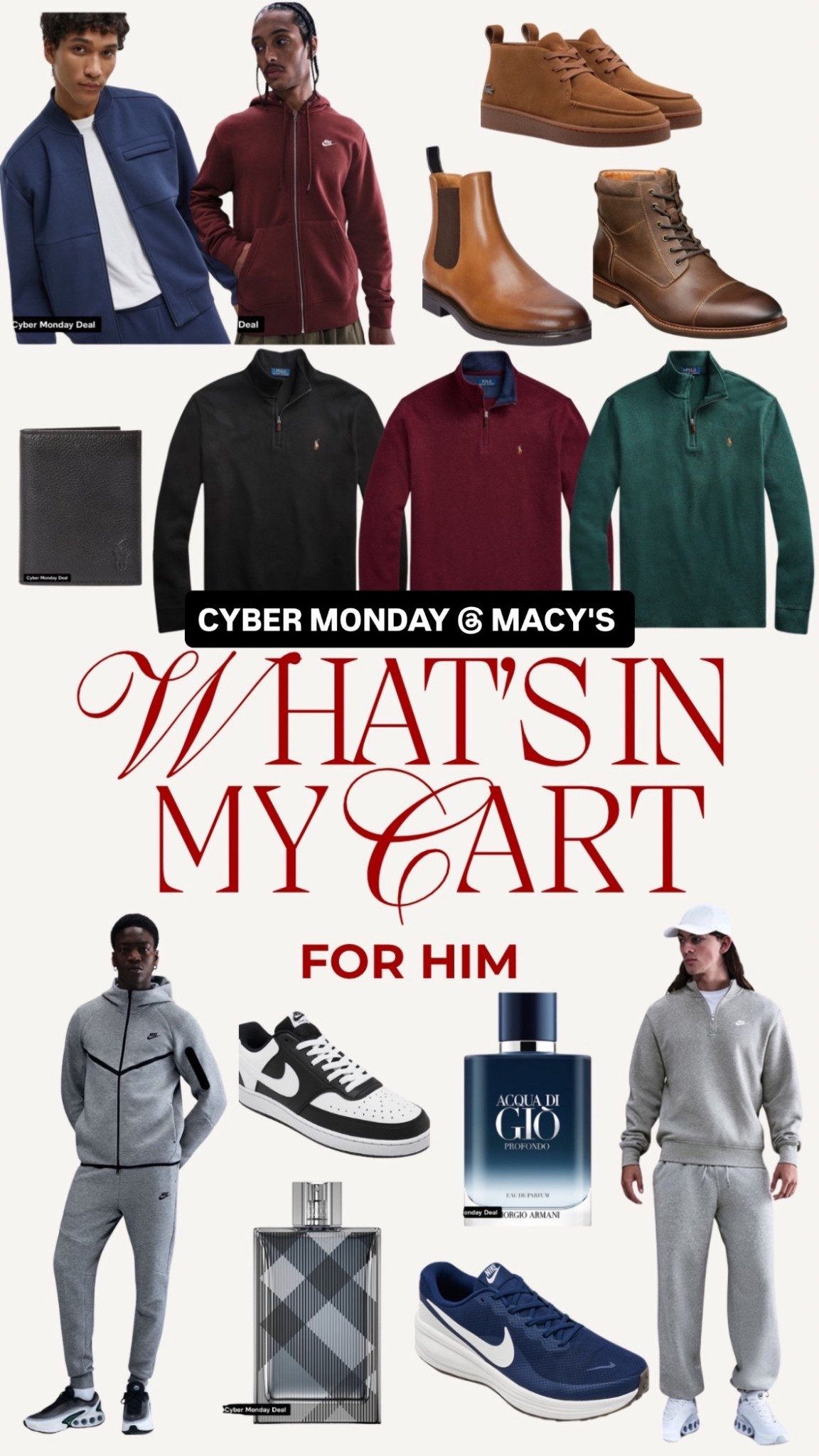 What's in Randy'scart for Cyber Monday @Macys 😍🙌🏼 20-60% off select brands until MIDNIGHT! #macyspartner 

#LTKFindsUnder100 #LTKSaleAlert #LTKCyberWeek